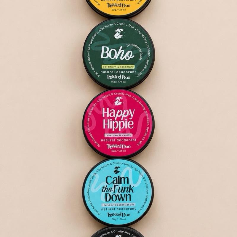 Boho Natural Deodorant Cream - 100% Vegan with Geranium & Rosemary for All-Day Freshness Award Winning Personal Care Product